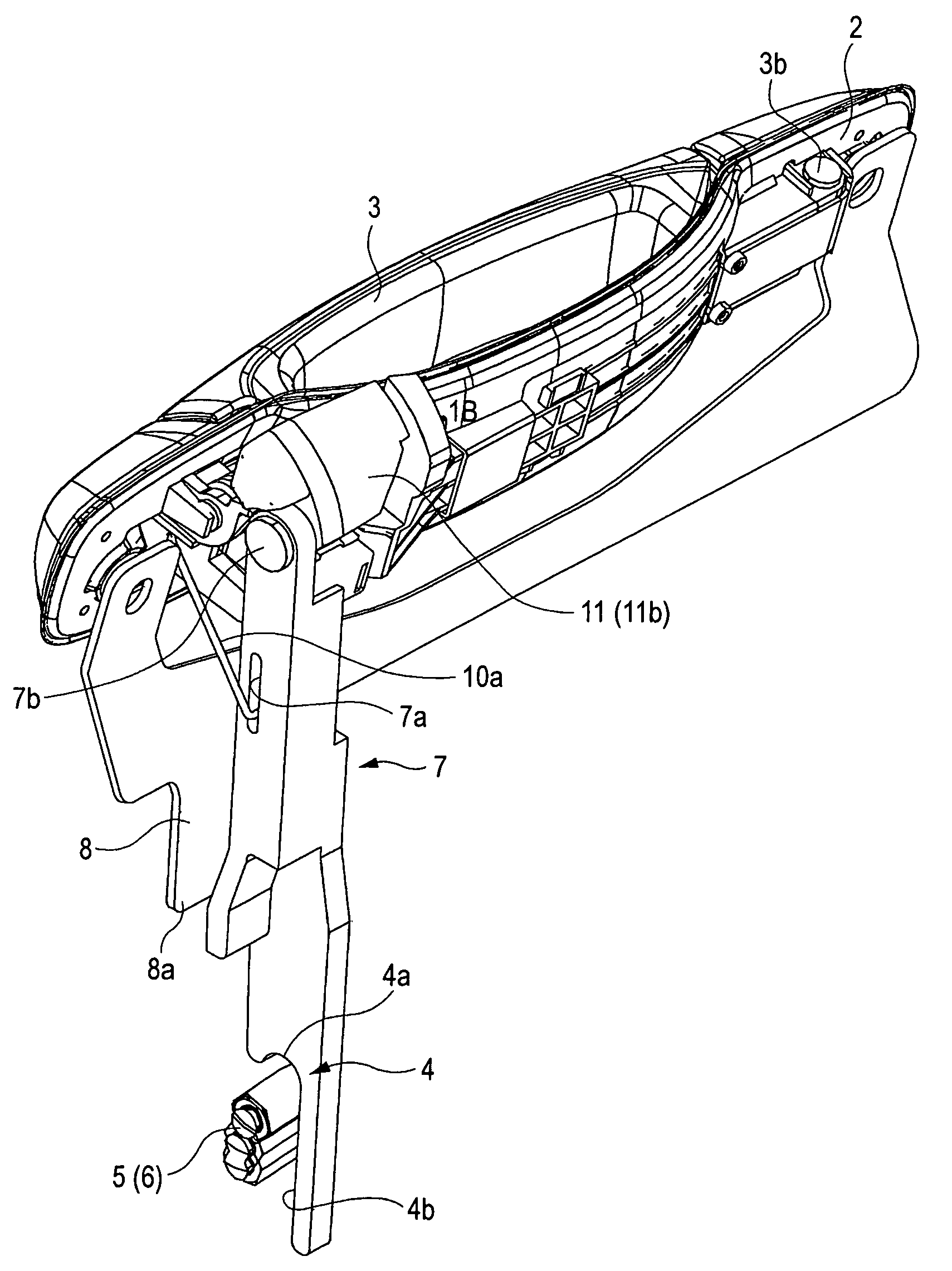 Outside handle assembly of automobile