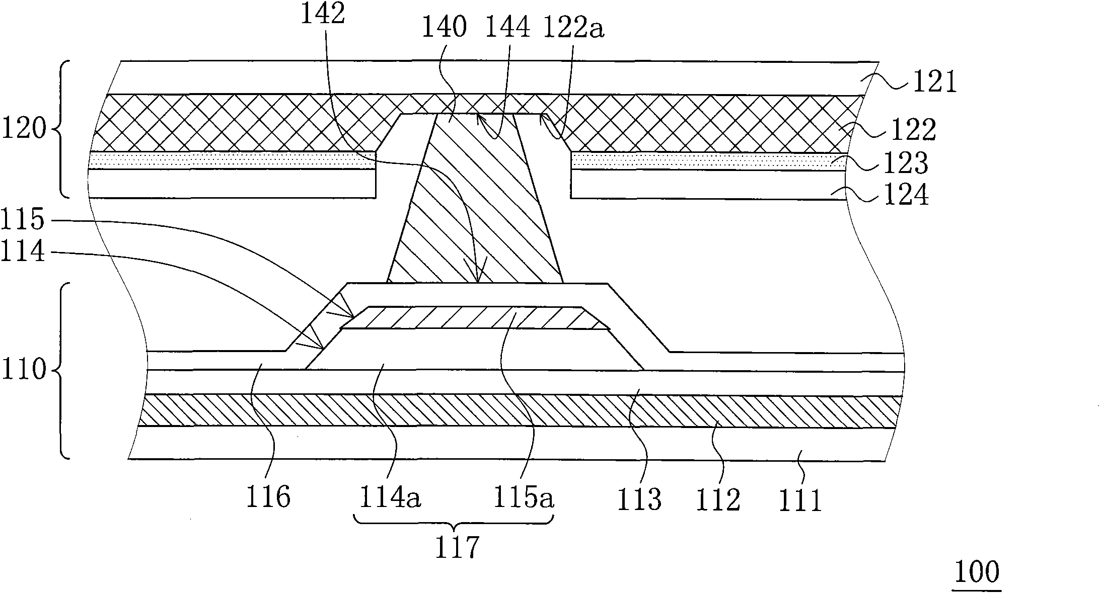 Liquid crystal display (LCD) panel and manufacturing method of color filter substrate thereof