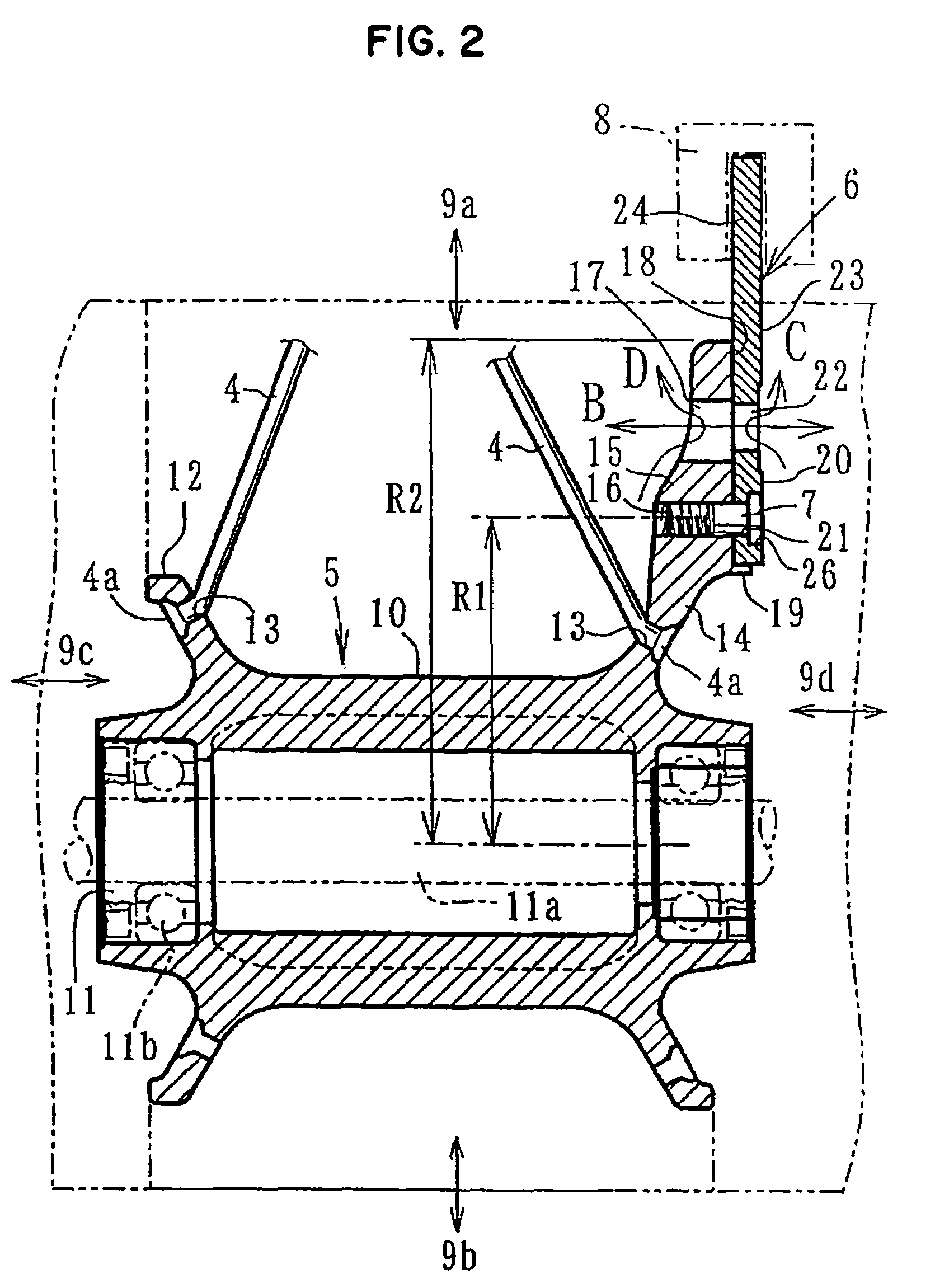 Disk brake device for vehicle