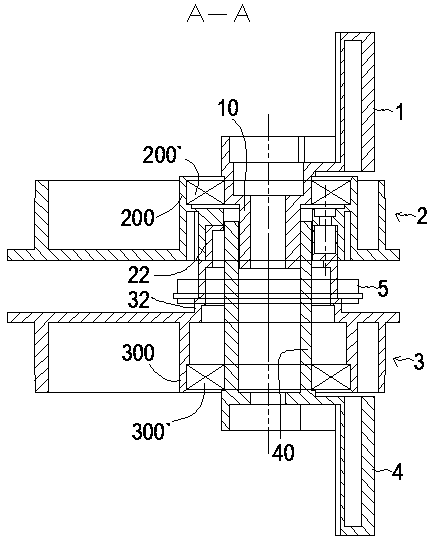 Ultrahigh connecting piece for three-sides billboards