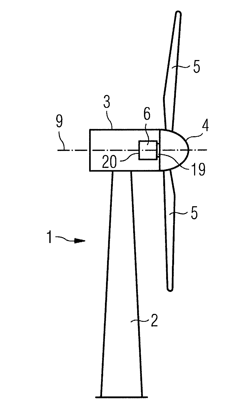 Brake system for a wind turbine with integrated rotor lock, generator and wind turbine