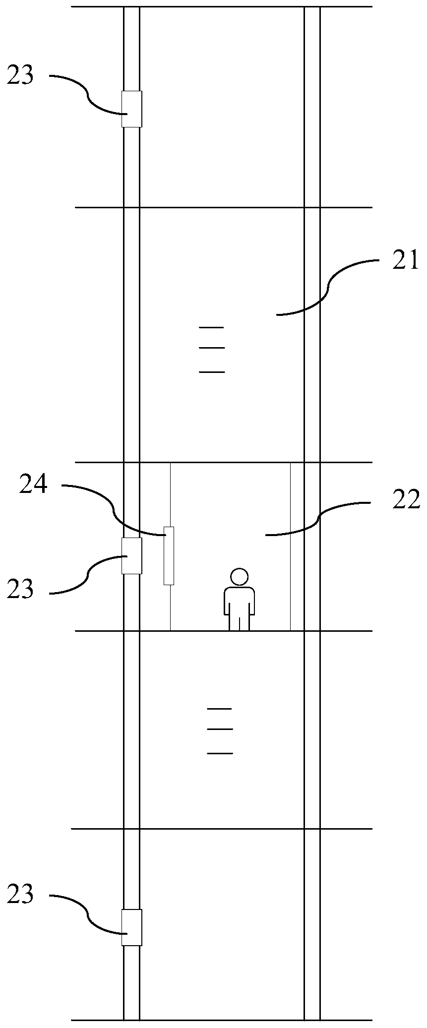 Elevator staggered floor rapid correction method, system and device and storage medium