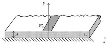 Microminiature atomic frequency standard microwave cavity based on microstrip line structure