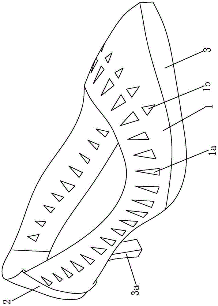 Female single-layer shoe with two kinds of air holes