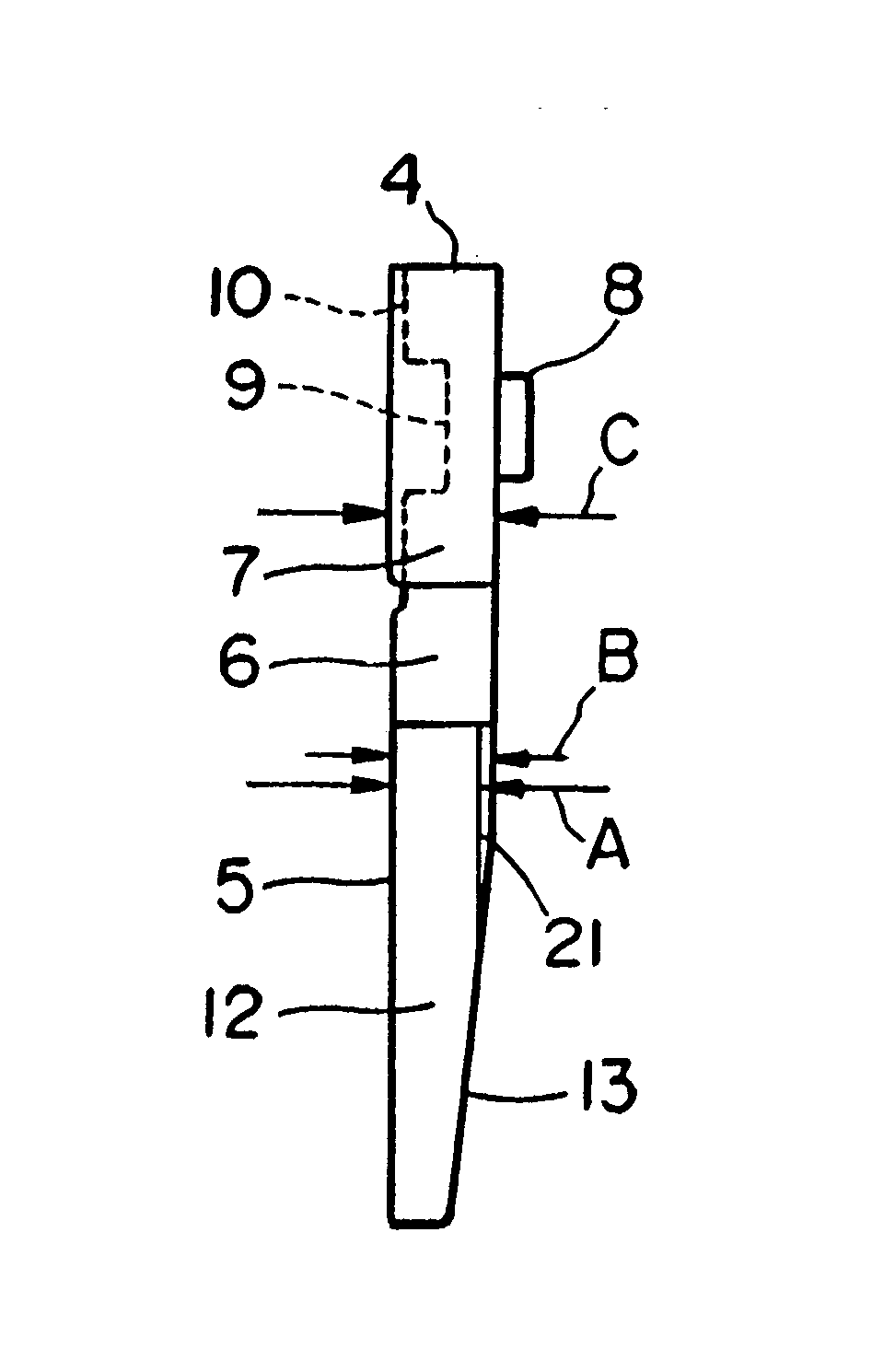 Element for belt for continuously variable transmission