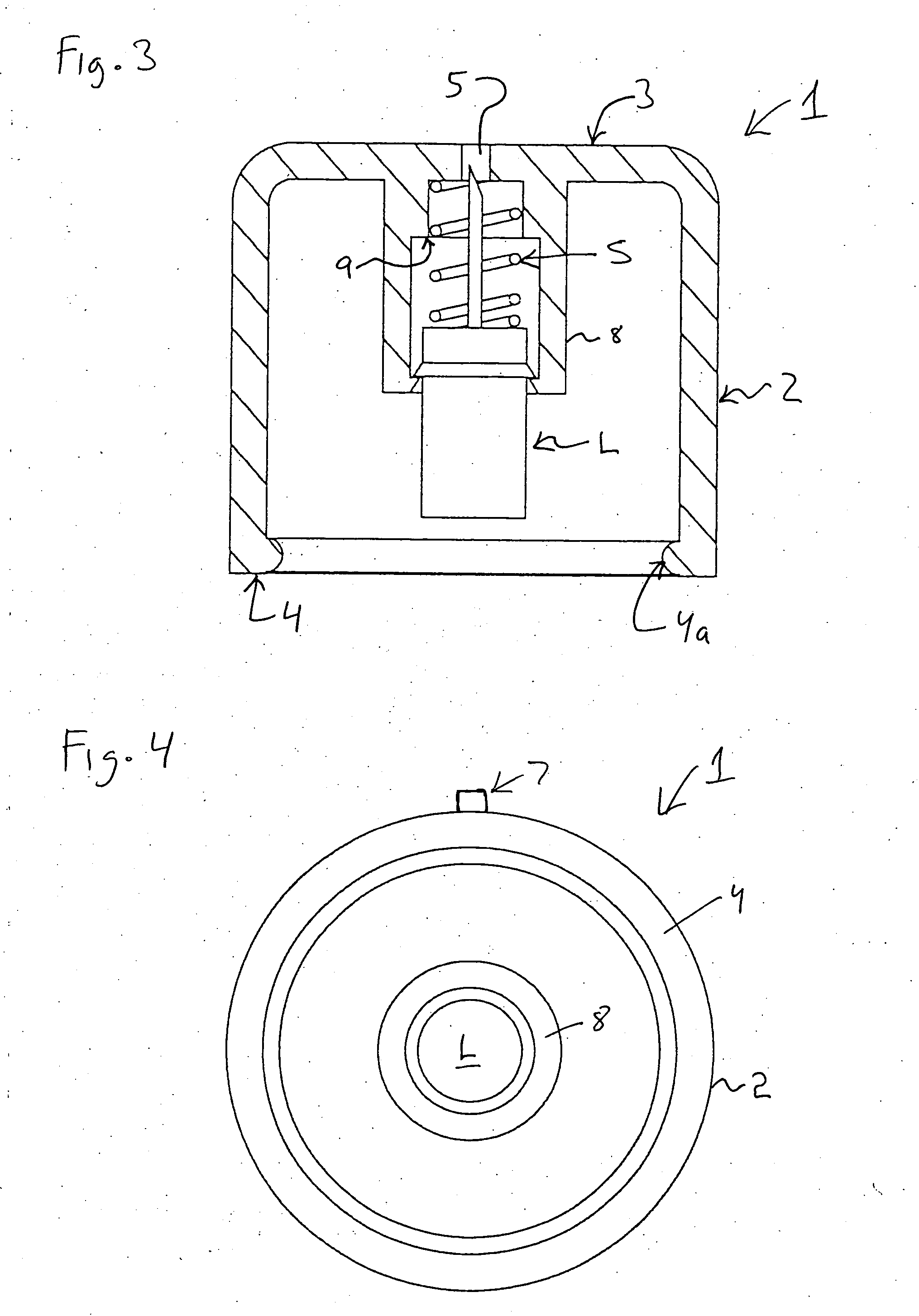 Disposable lancet device cap with integral lancet and/or test strip and testing device utilizing the cap