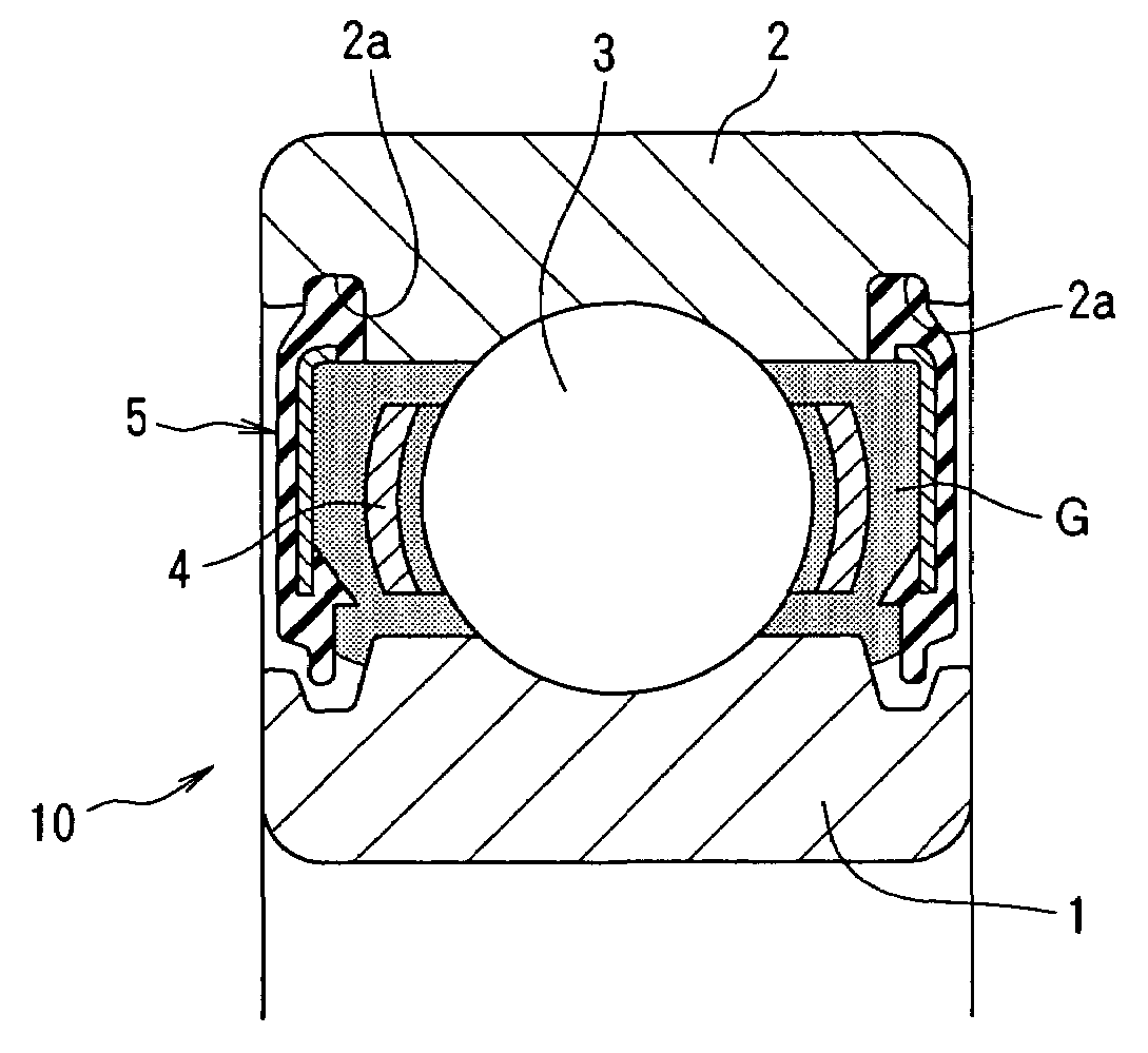 Grease composition and rolling apparatus