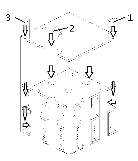 Square spray nozzle structure for vapor phase epitaxy of material