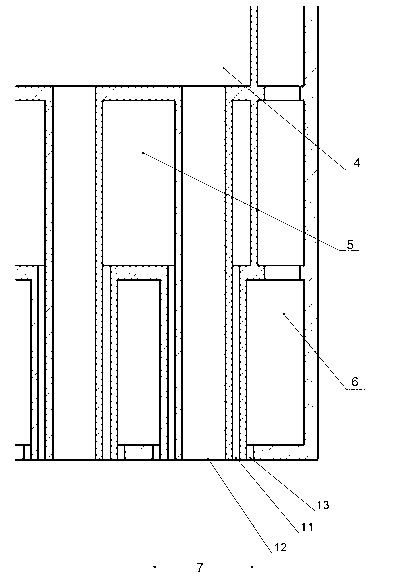 Square spray nozzle structure for vapor phase epitaxy of material