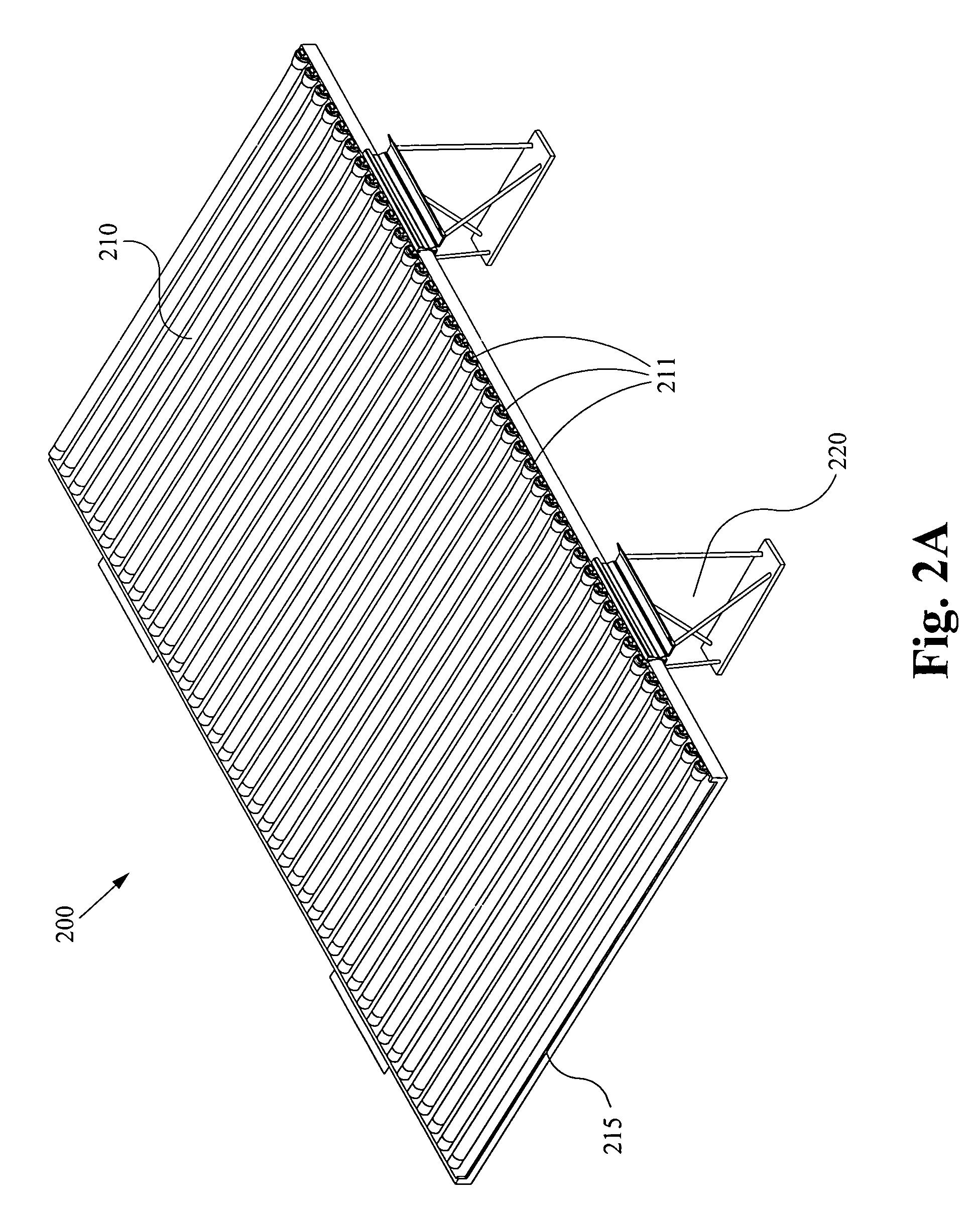Support system for solar energy generator panels