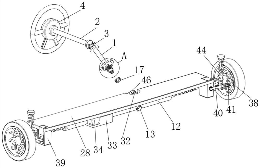 Anti-rotation powder metallurgy fastening seat for automobile steering engine