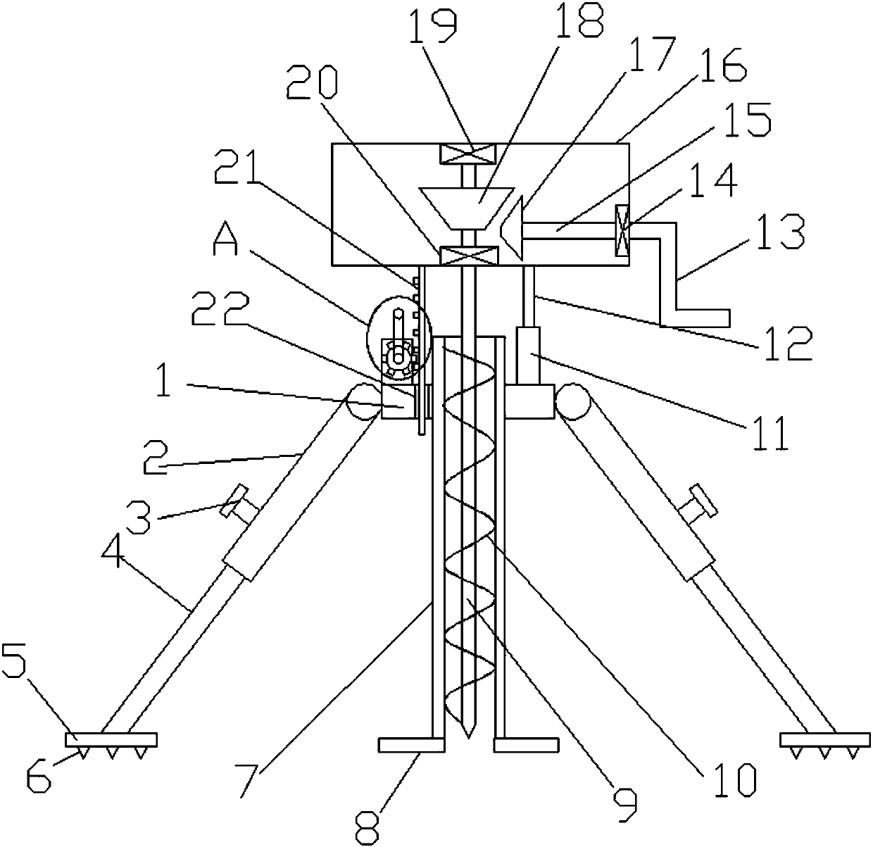 Soil sampling device for construction engineering
