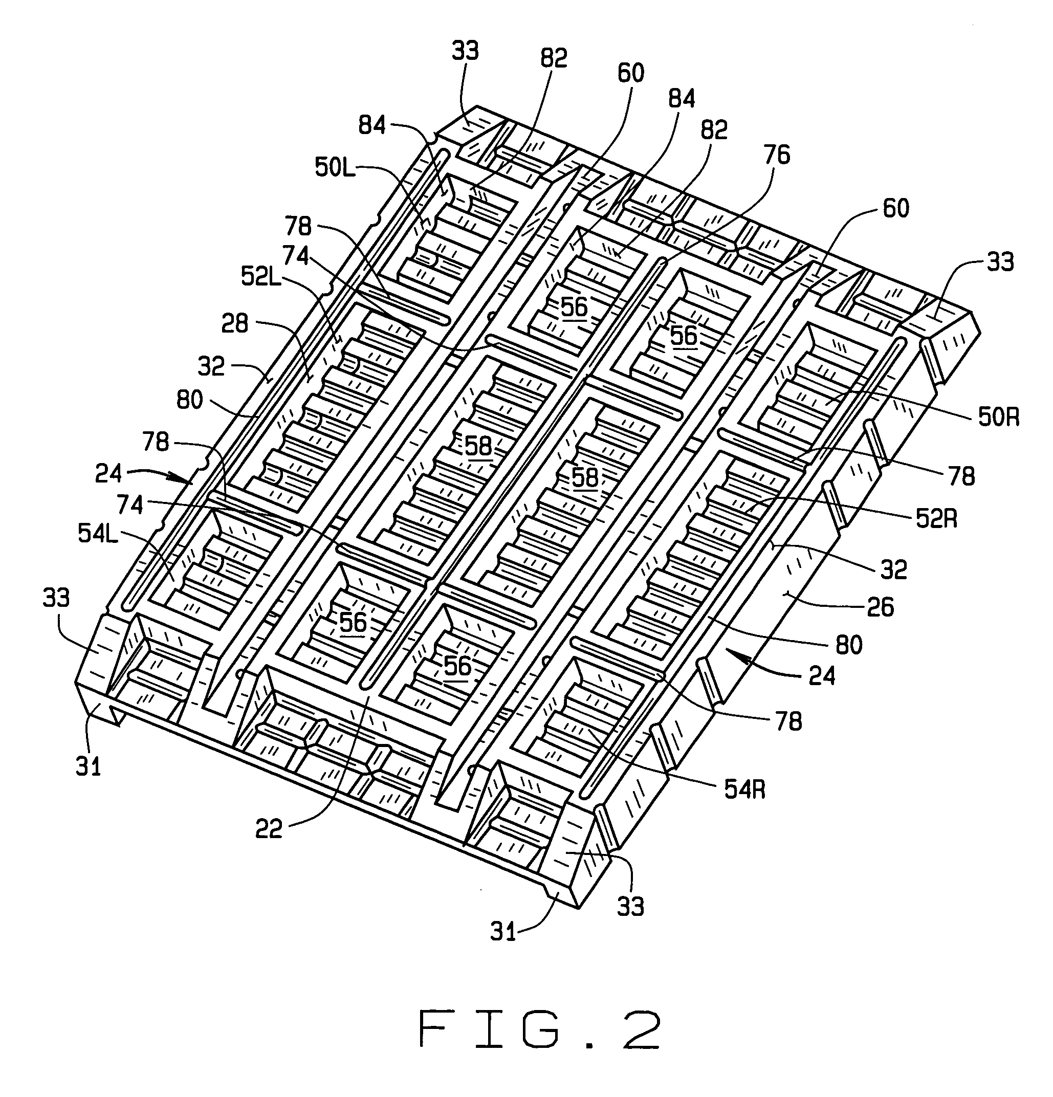 Molded plastic gangway