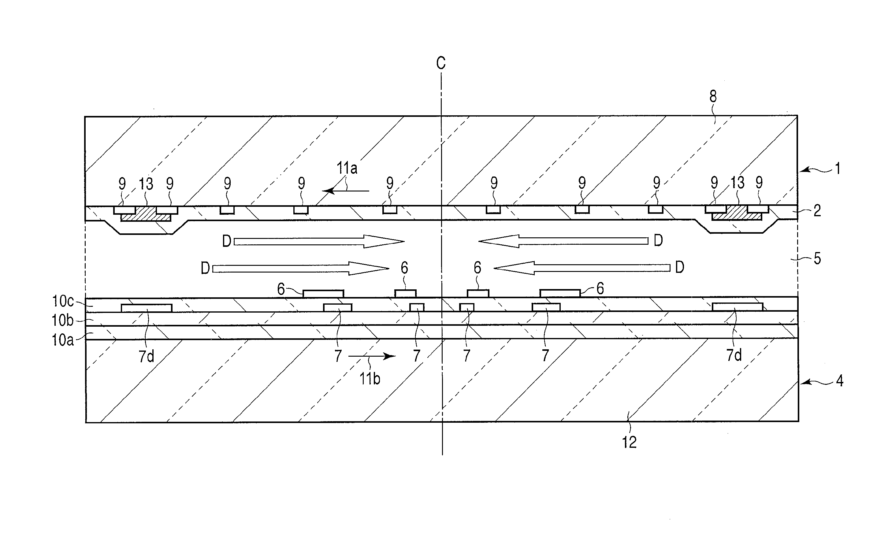 Liquid crystal display substrate and liquid crystal display device