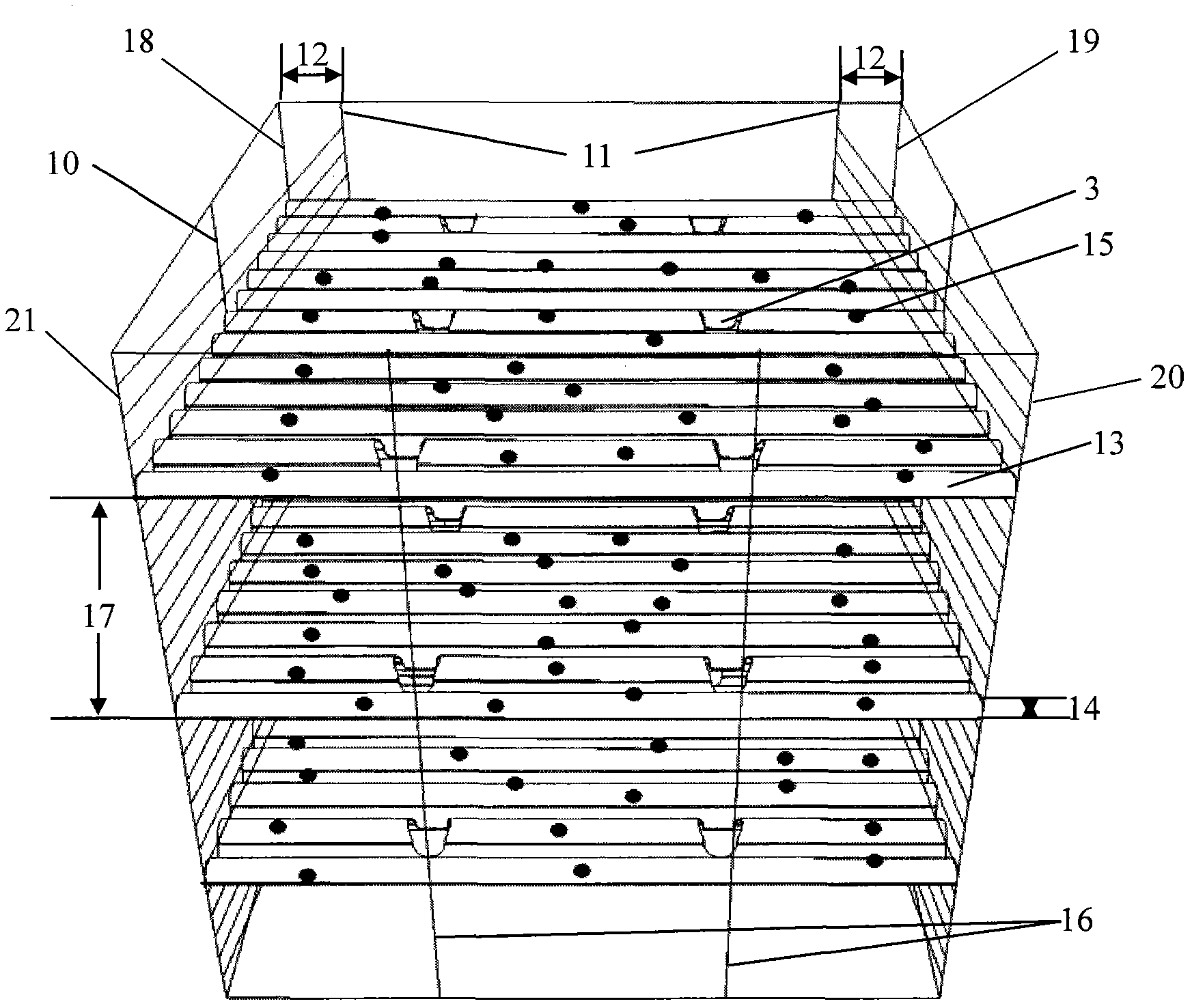 Seedling collecting facility and method of industrialized rapana venosa seedling culture