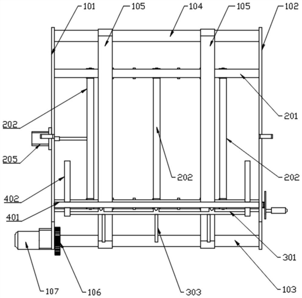 An intermittent delivery mechanism for the cardboard of pharmaceutical packaging boxes