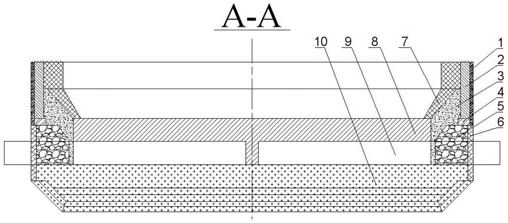 An aluminum electrolytic cell that slows down melt fluctuation and resists erosion