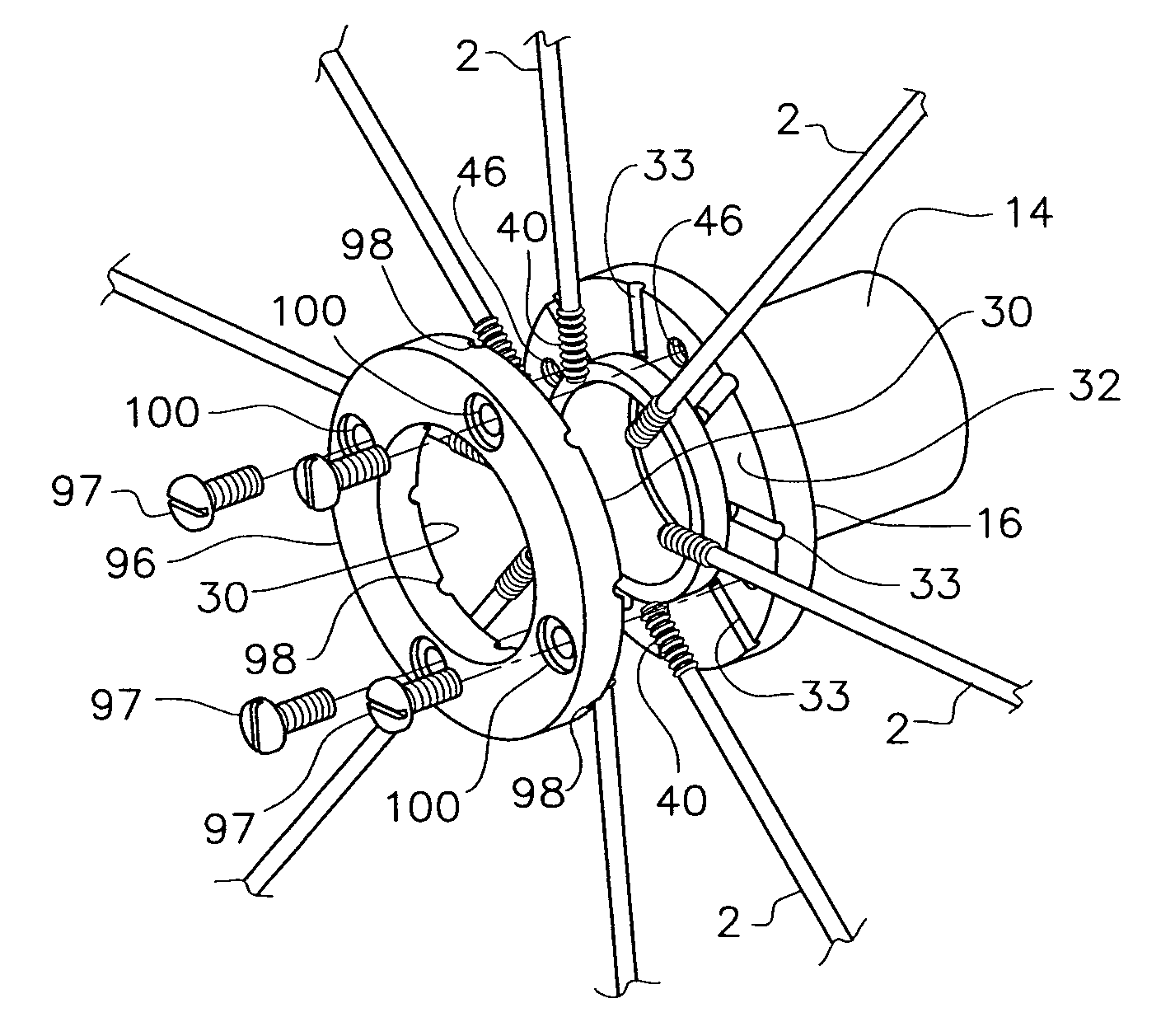 Vehicle wheel spoke connection