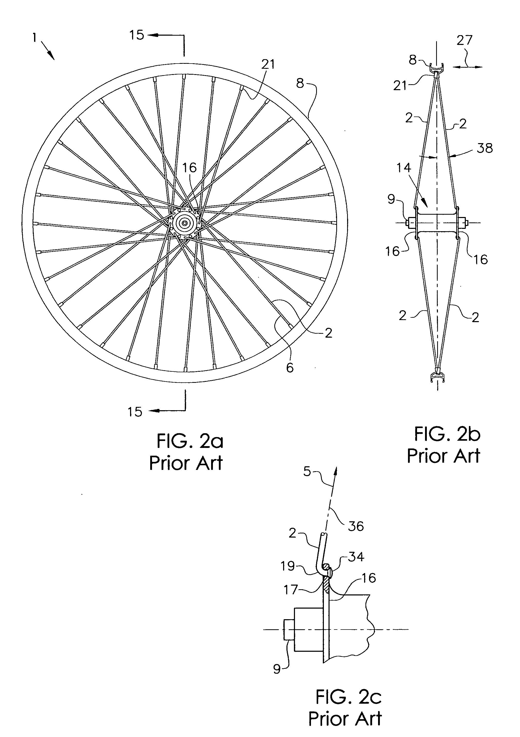 Vehicle wheel spoke connection