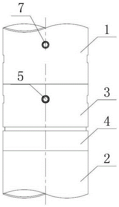 Circular steel tube column in threaded connection and construction method