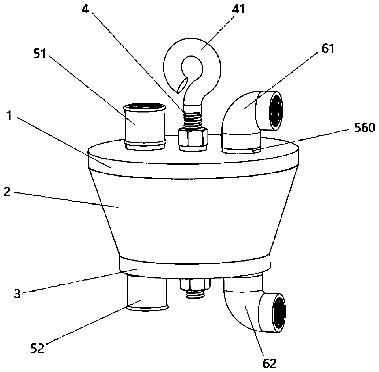 Double-hole grouting construction method