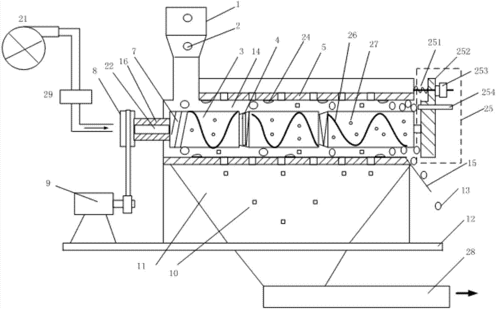 A high-efficiency corn peeling and degerming machine