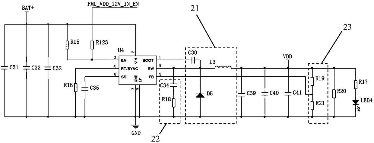 LED lamp control device and wading robot