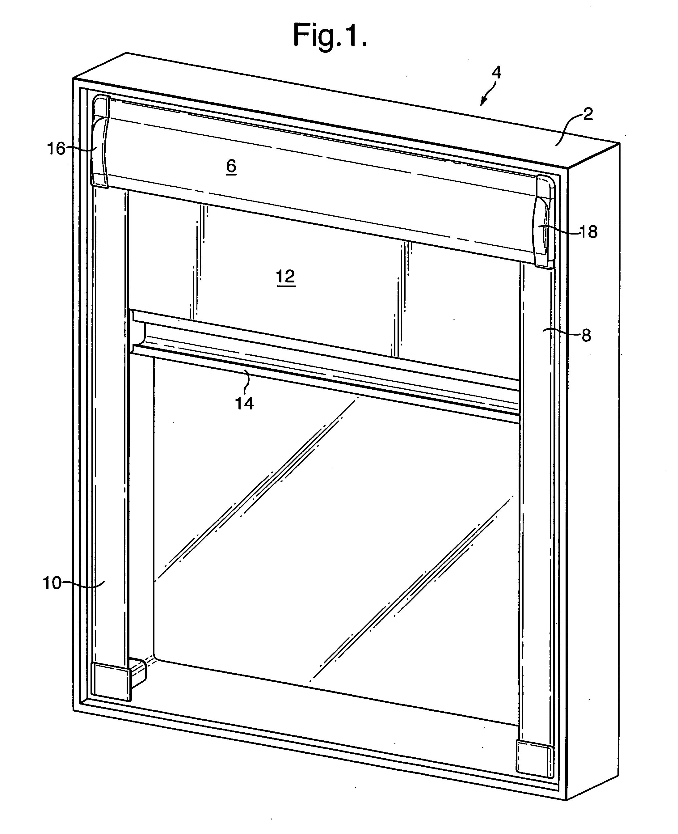 Frame section for a black-out blind assembly
