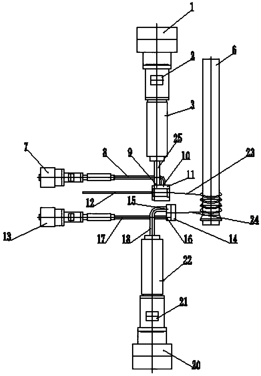 Production system for polyethylene glass fiber winding structured wall pipe products and production method