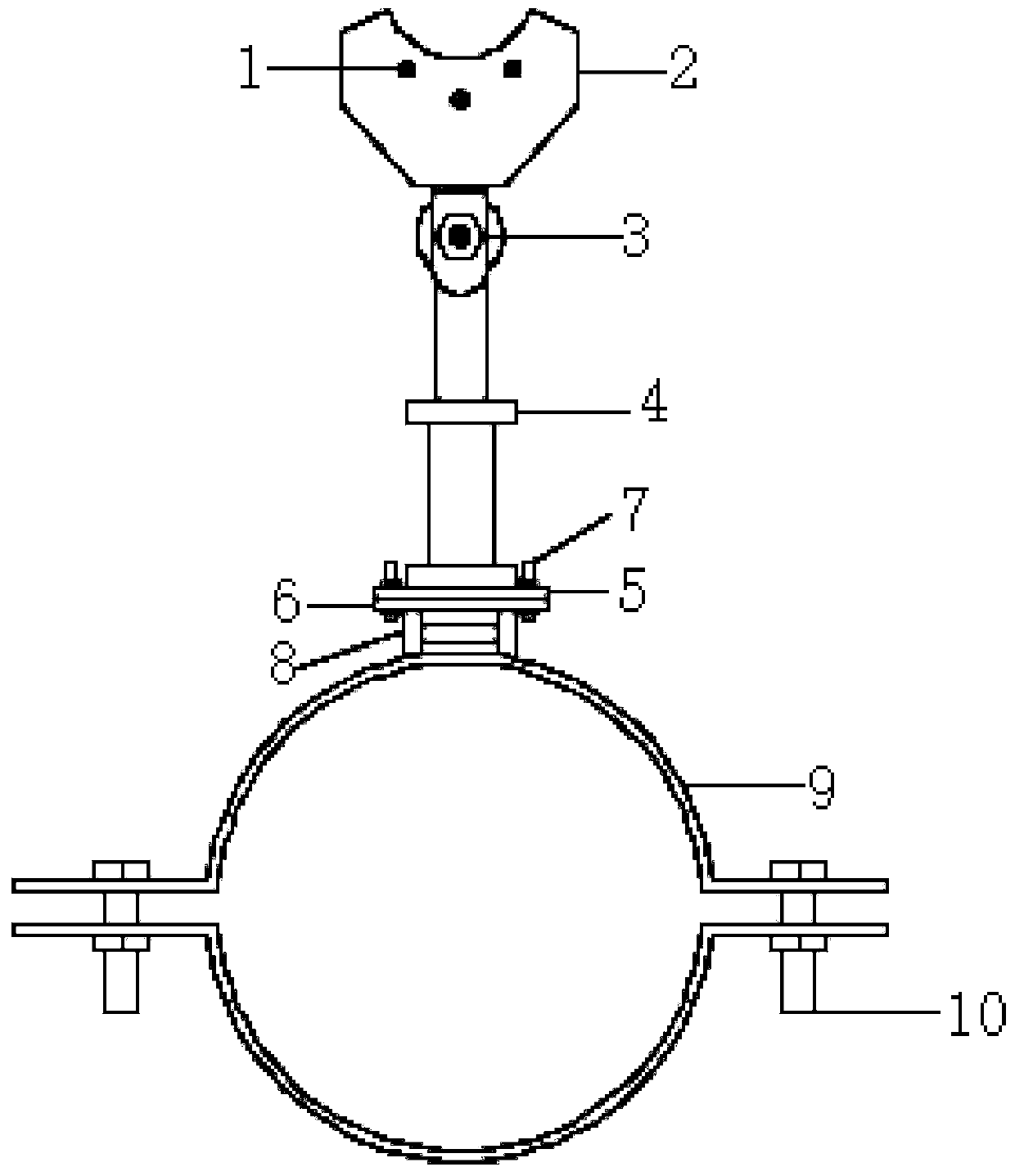 Clasp type spring flange support