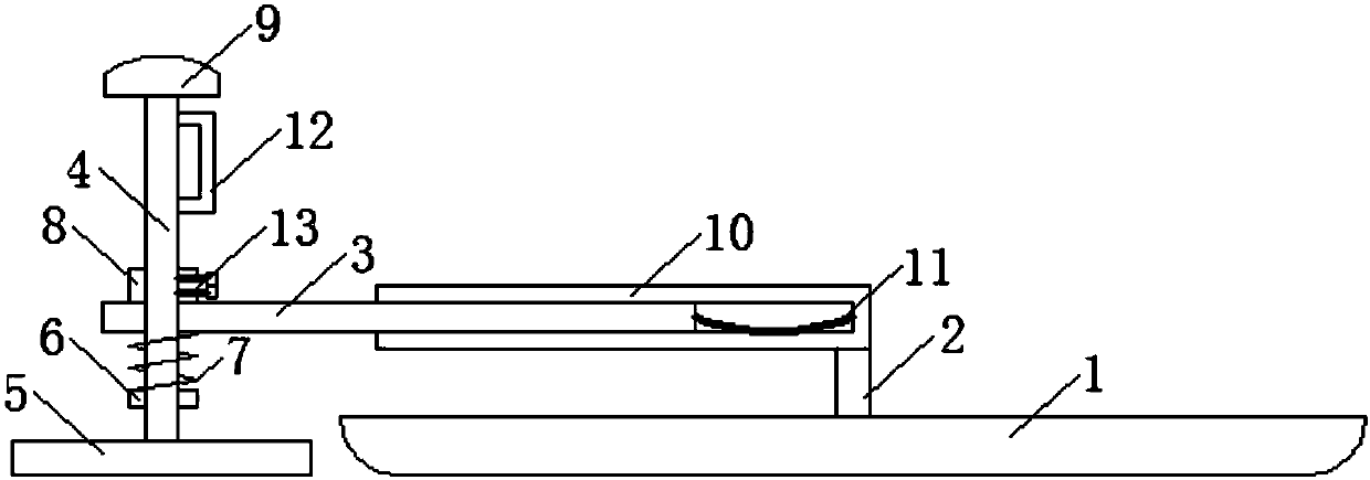 Sliding type floor tile leveling device