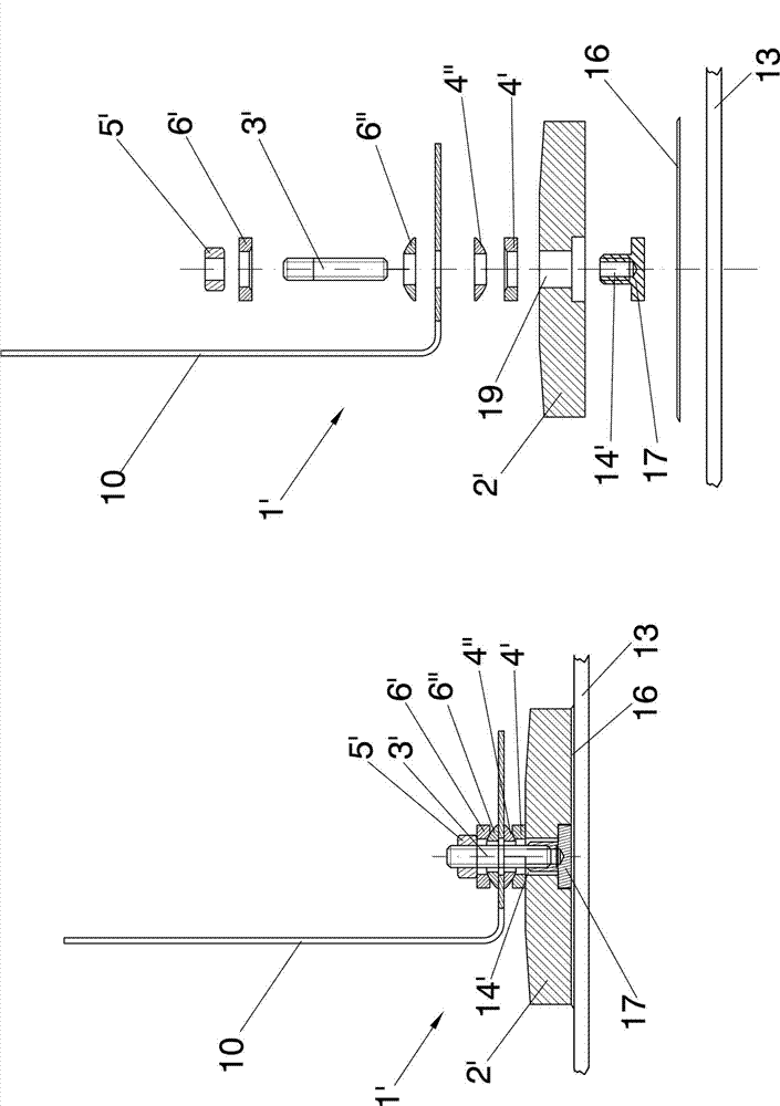 System and method for the articulated attachment of solar reflector elements to supporting structures