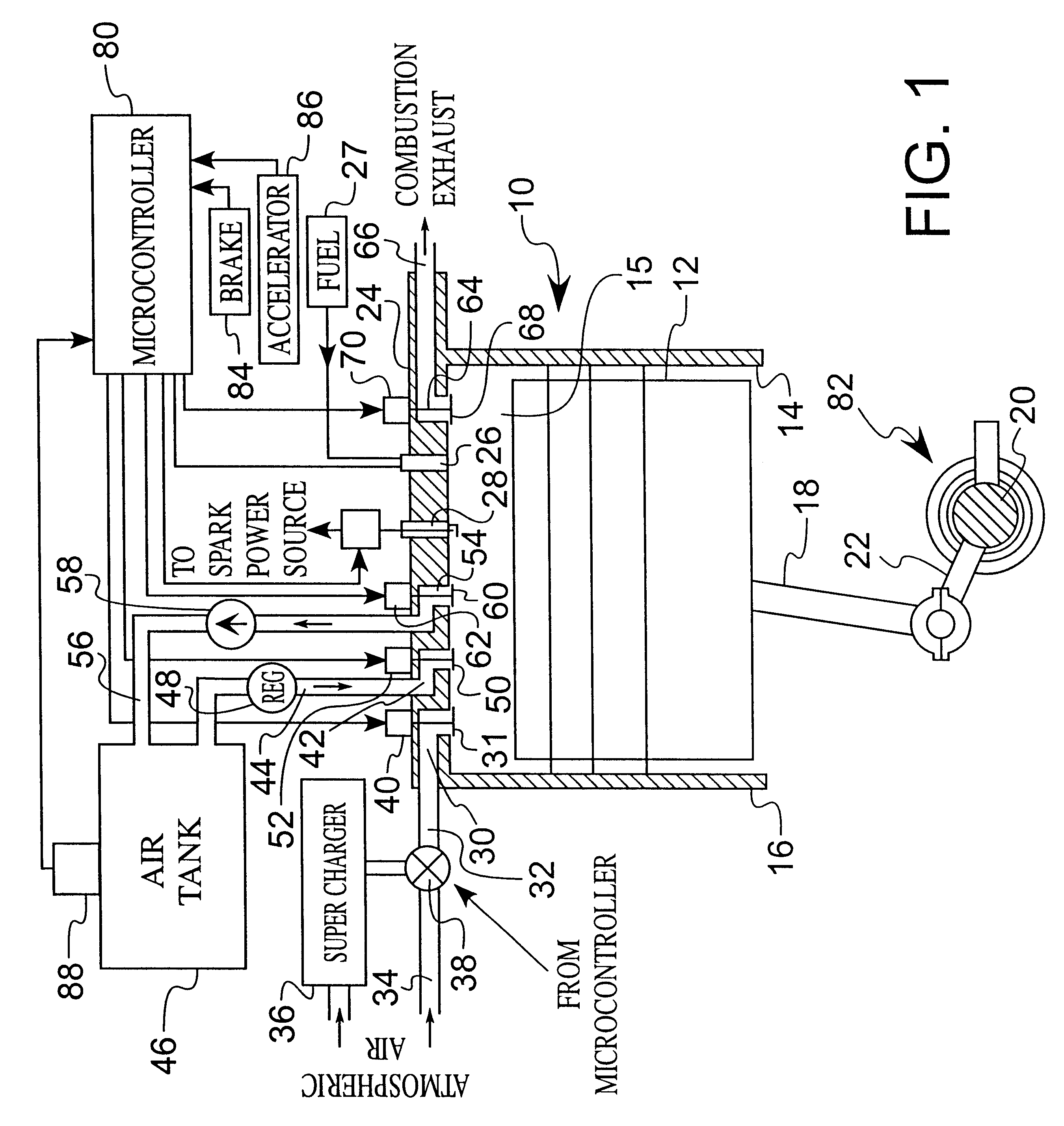 Hybrid expansible chamber engine with internal combustion and pneumatic modes