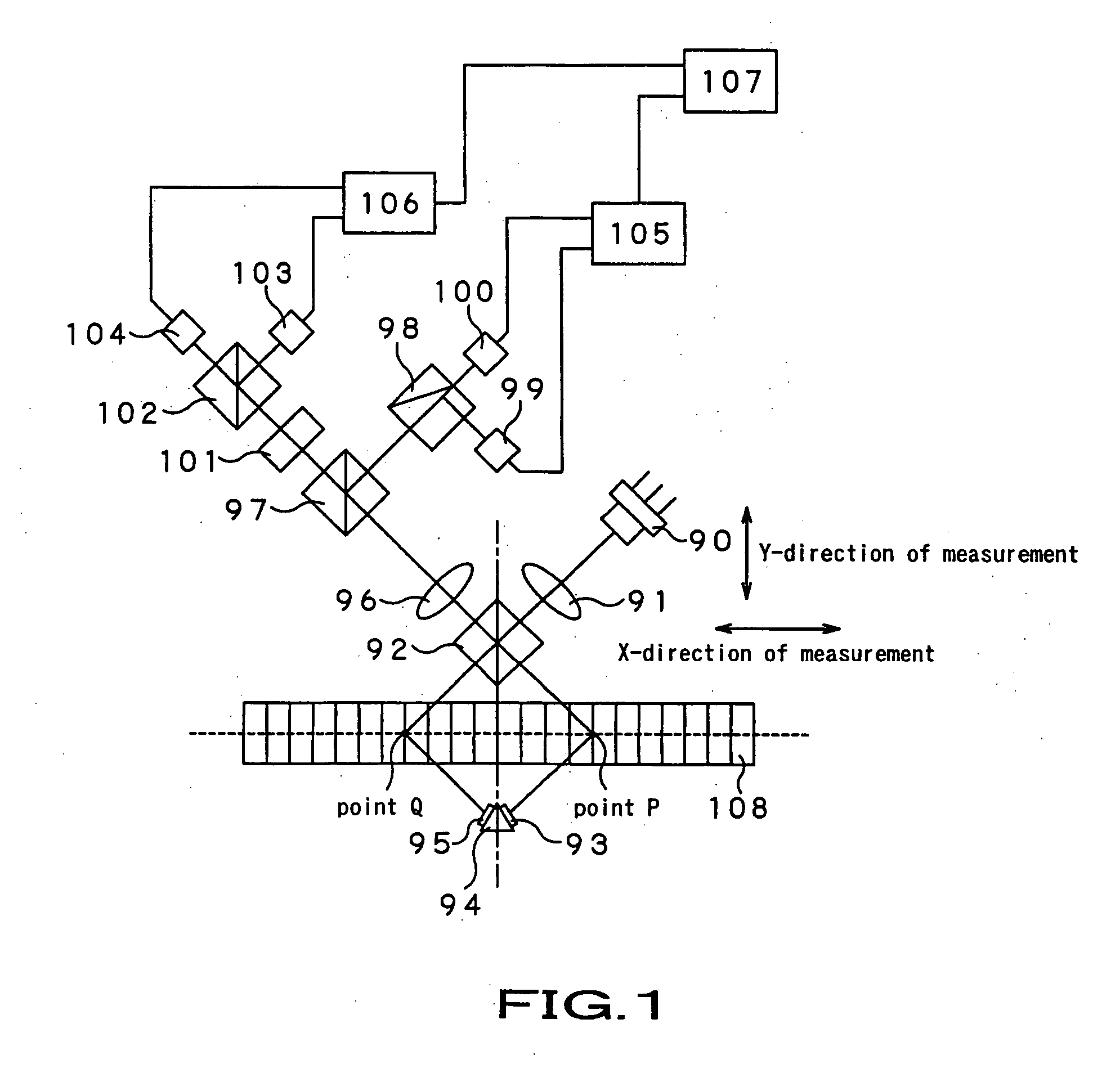 Displacement detection apparatus, displacement measuring apparatus and fixed point detection apparatus