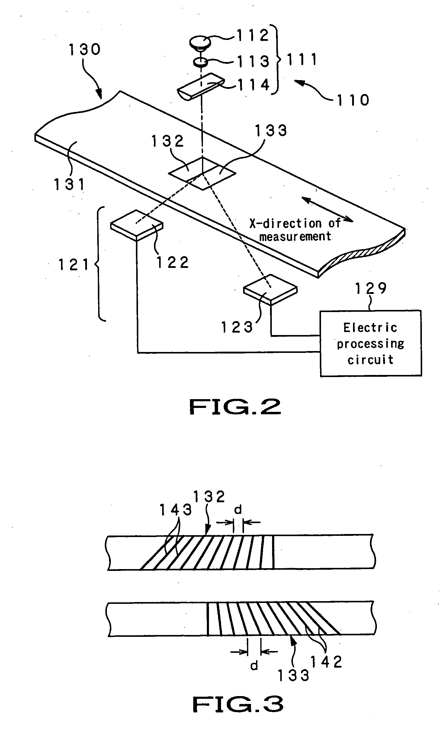 Displacement detection apparatus, displacement measuring apparatus and fixed point detection apparatus