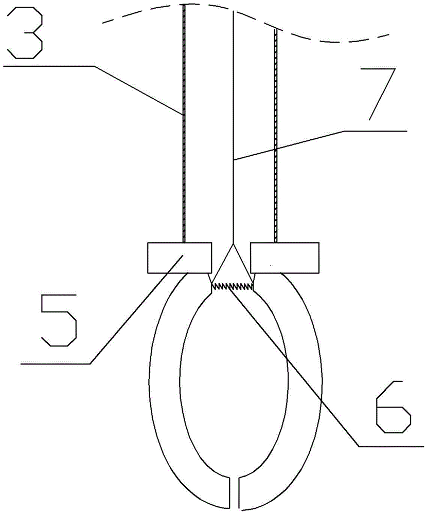 The method and tools used to enter the strong electric field vertically along the insulator string
