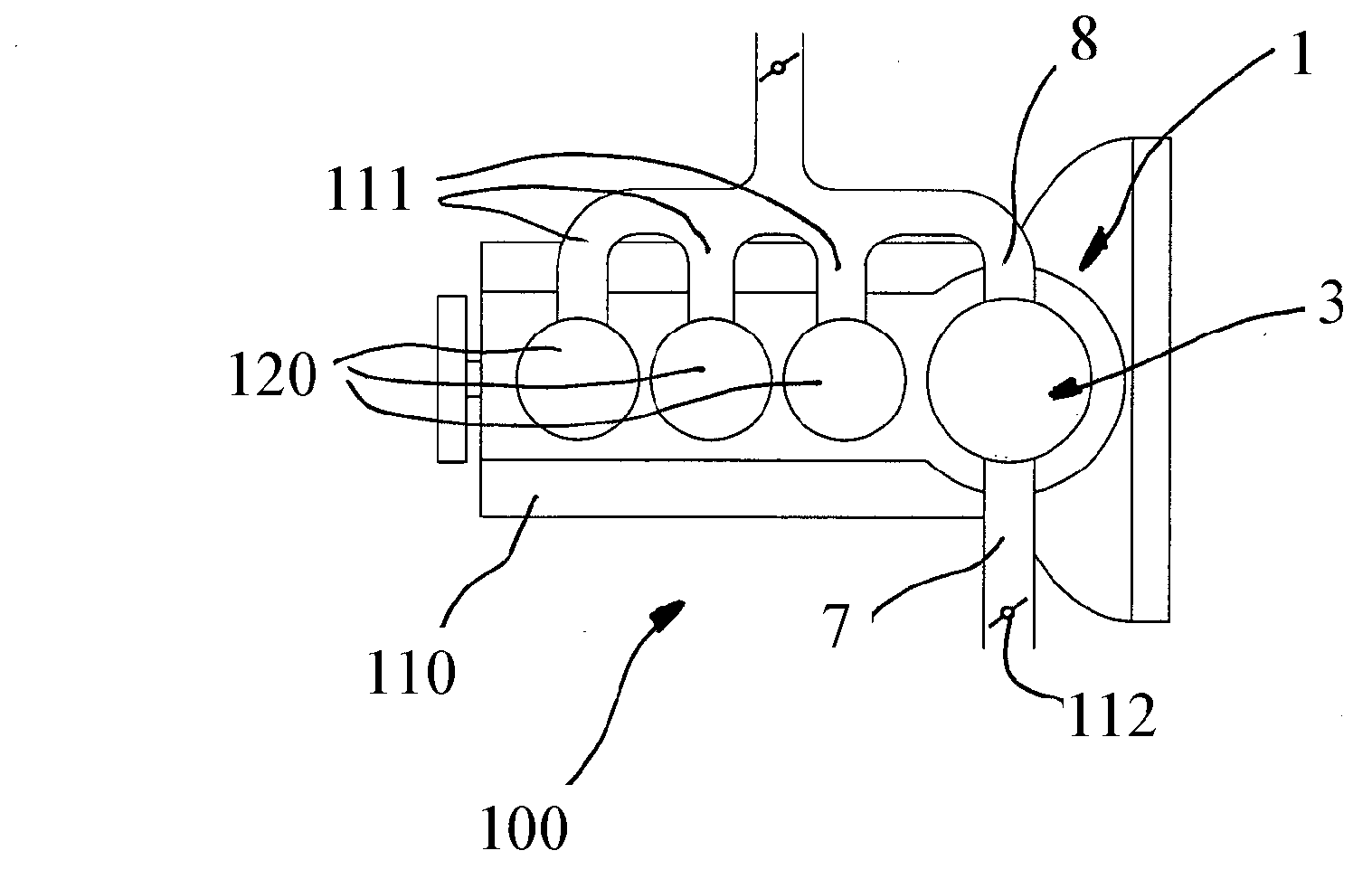 Double-acting piston compressor guided by a roller and driven by a gearwheel and racks