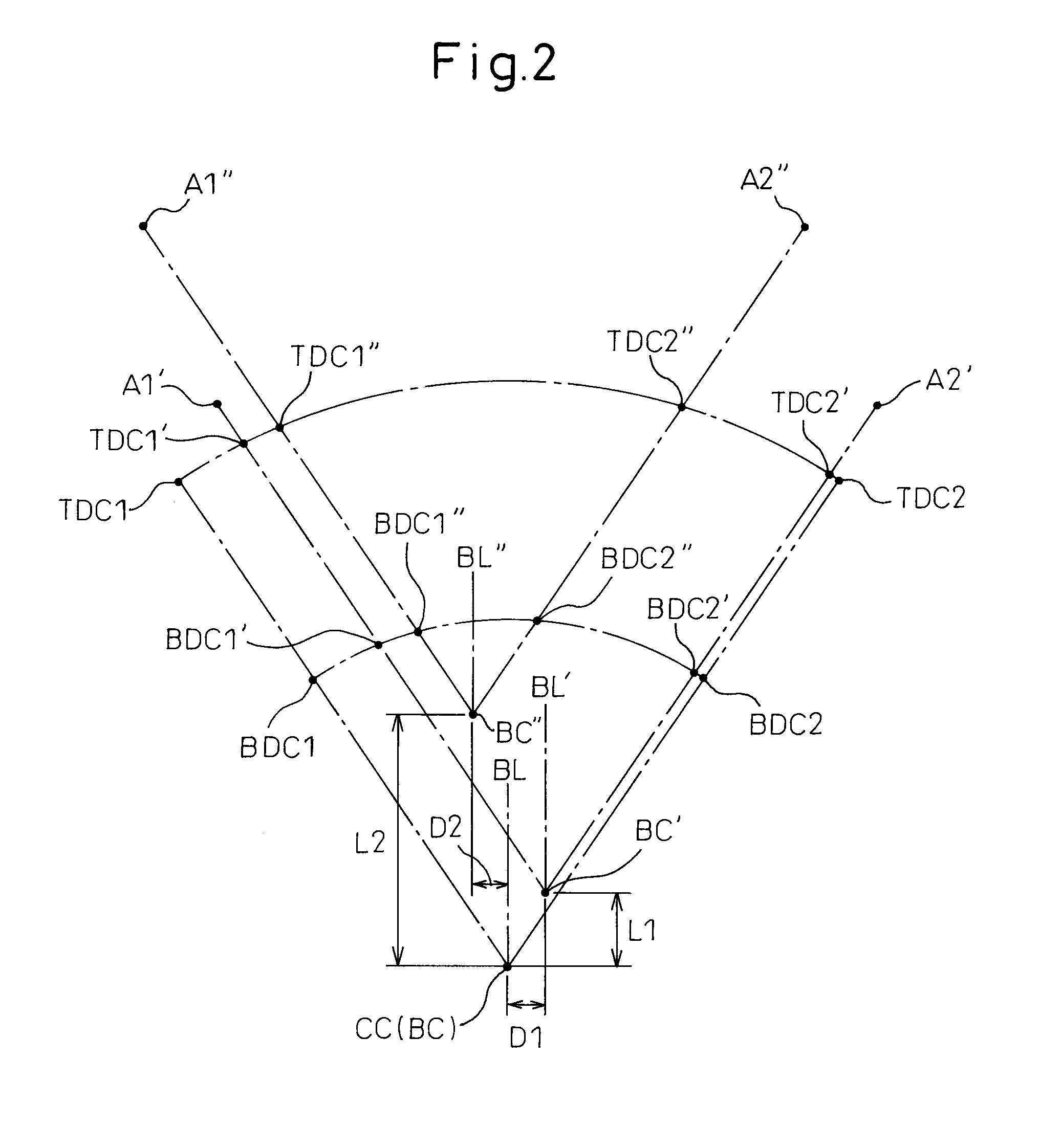 Variable compression ratio v-type internal combustion engine