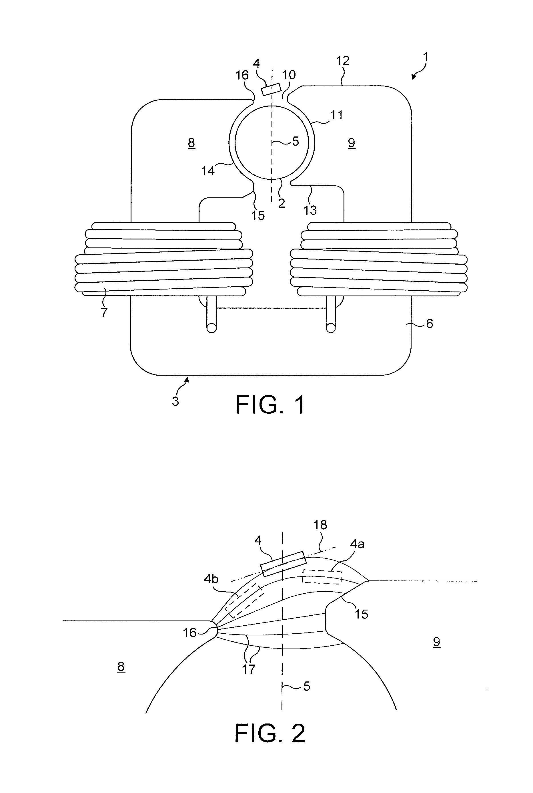 Stator with asymmetric poles and sensor oriented to more accurately determine position of rotor