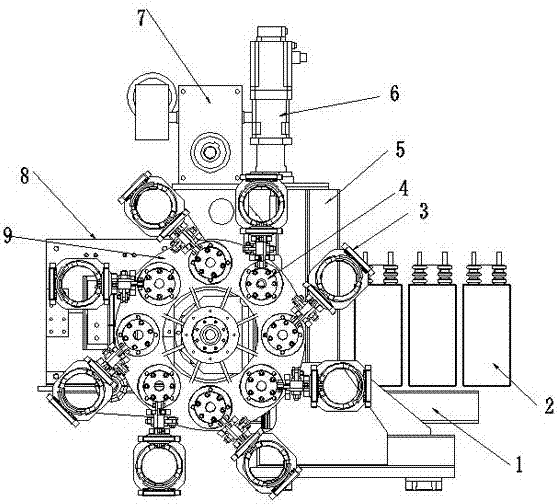 Automatic tool changing mechanism for induction quenching machine tool inductors