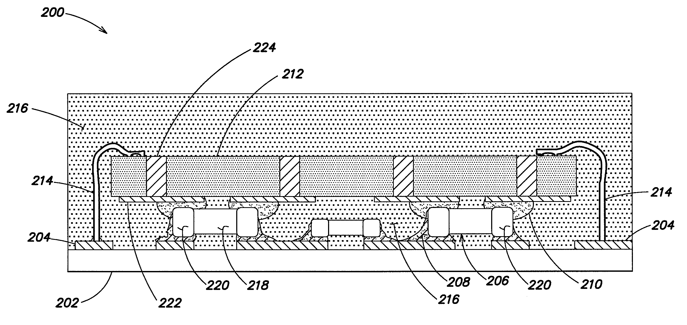3-d stacking of active devices over passive devices