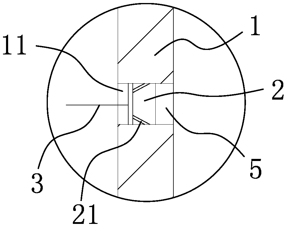 Plugging structure of live bamboo injection hole