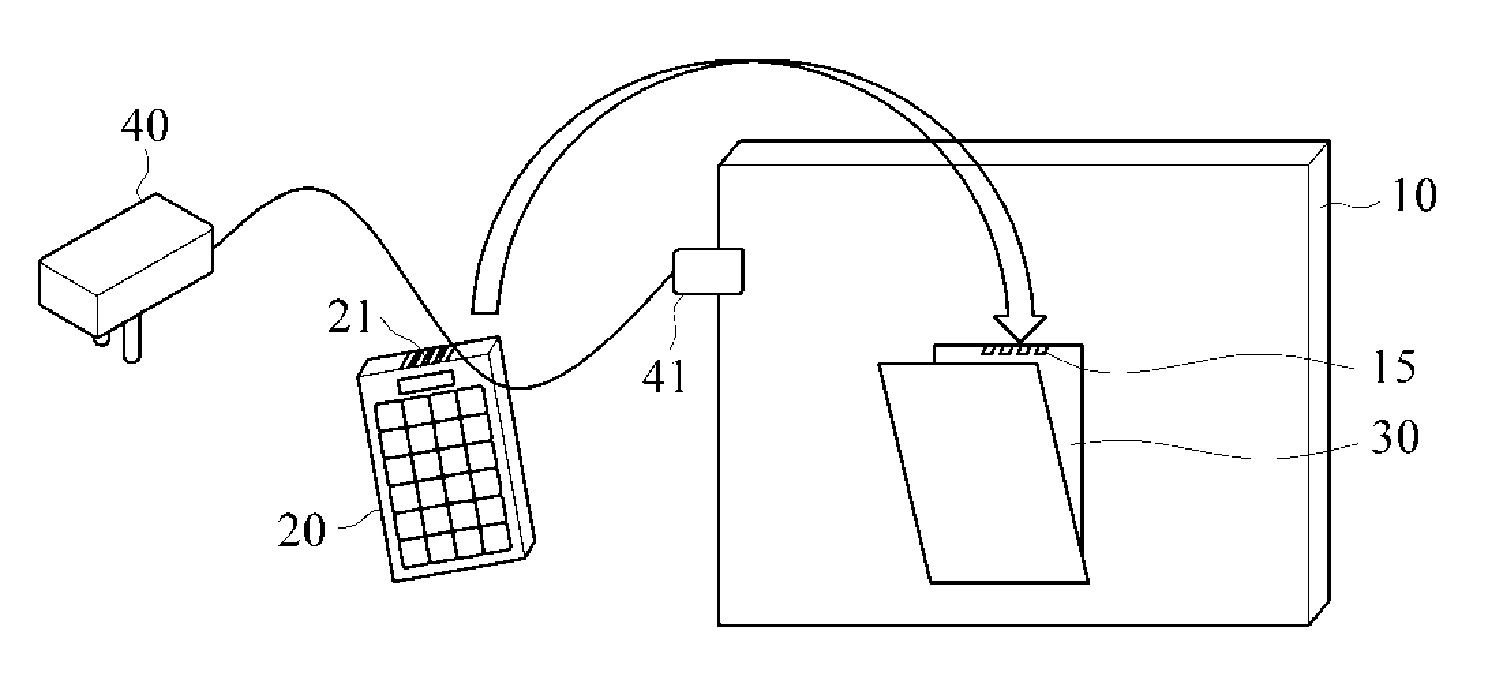 Terminal and method for charging battery of sub terminal connected to main terminal