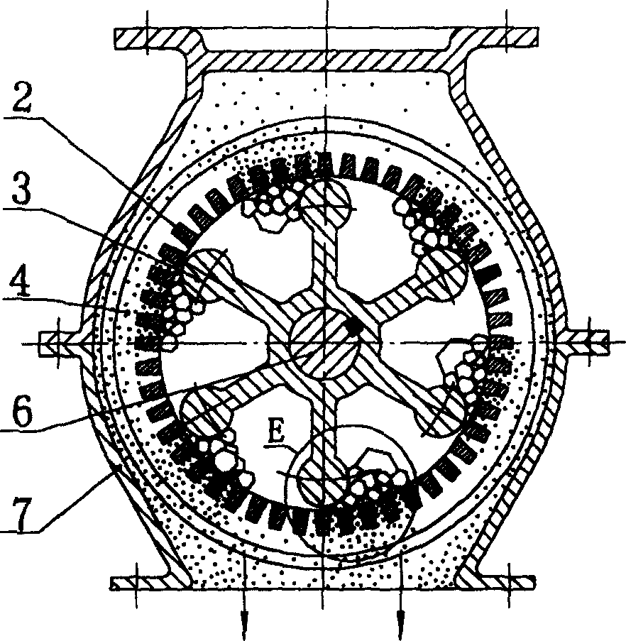 Cage type slag crusher