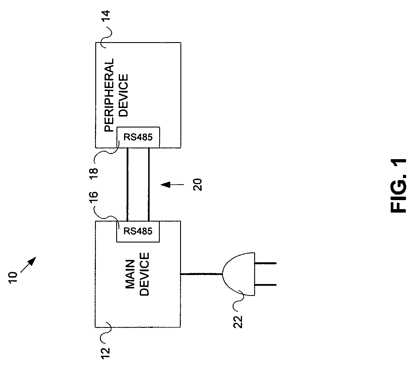 Method and system for powering a device using a data communications signal line