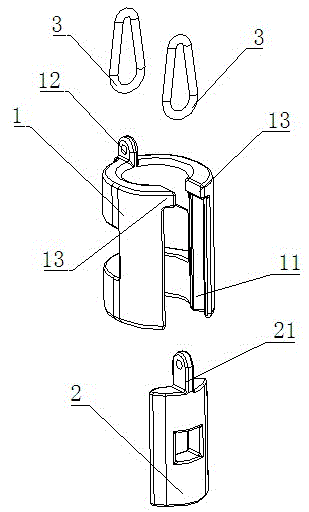 Counterweight hammer and hoisting device