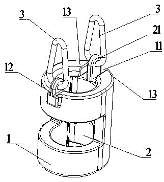 Counterweight hammer and hoisting device