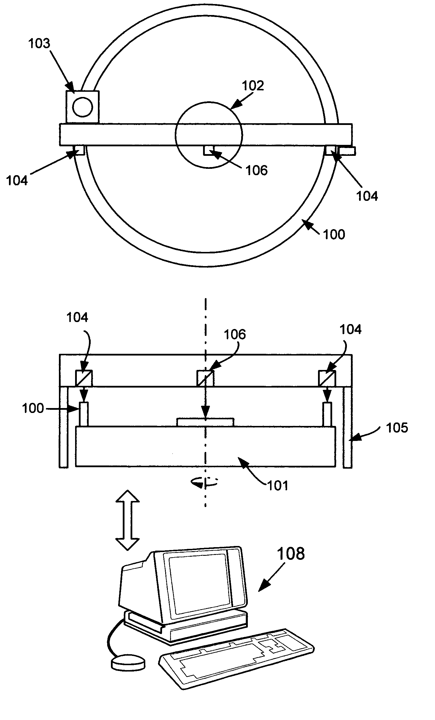 Method and apparatus for interferometric measurement of components with large aspect ratios