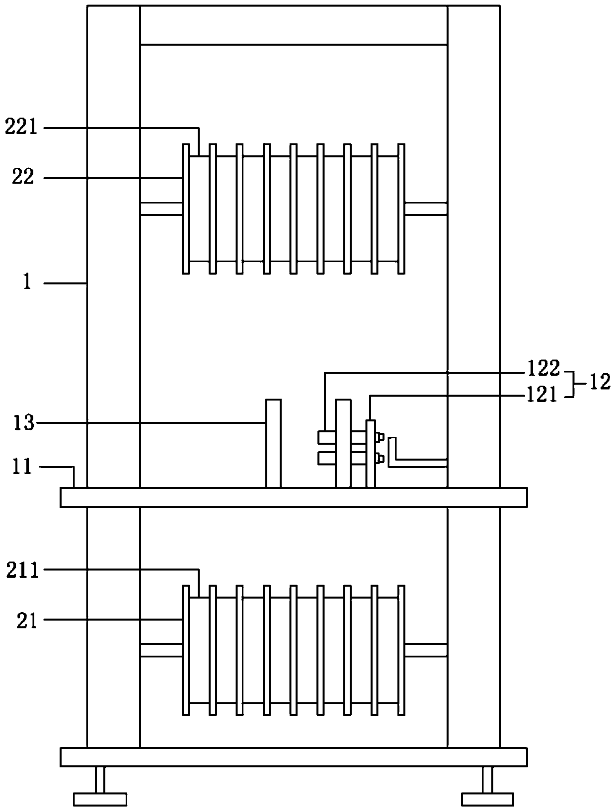 Carrier tape buffering machine with compact structure