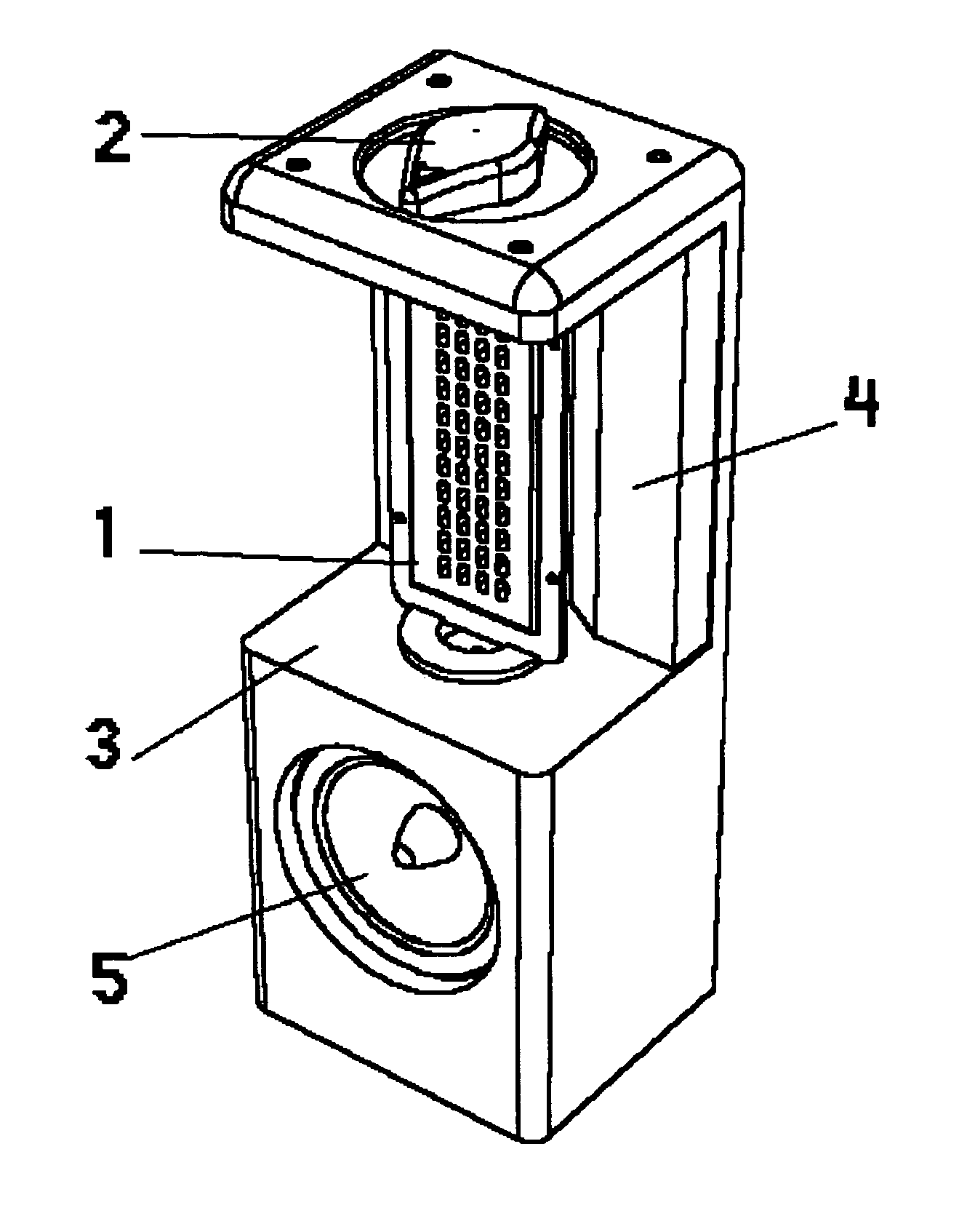 Loudspeaker with variable radiation pattern